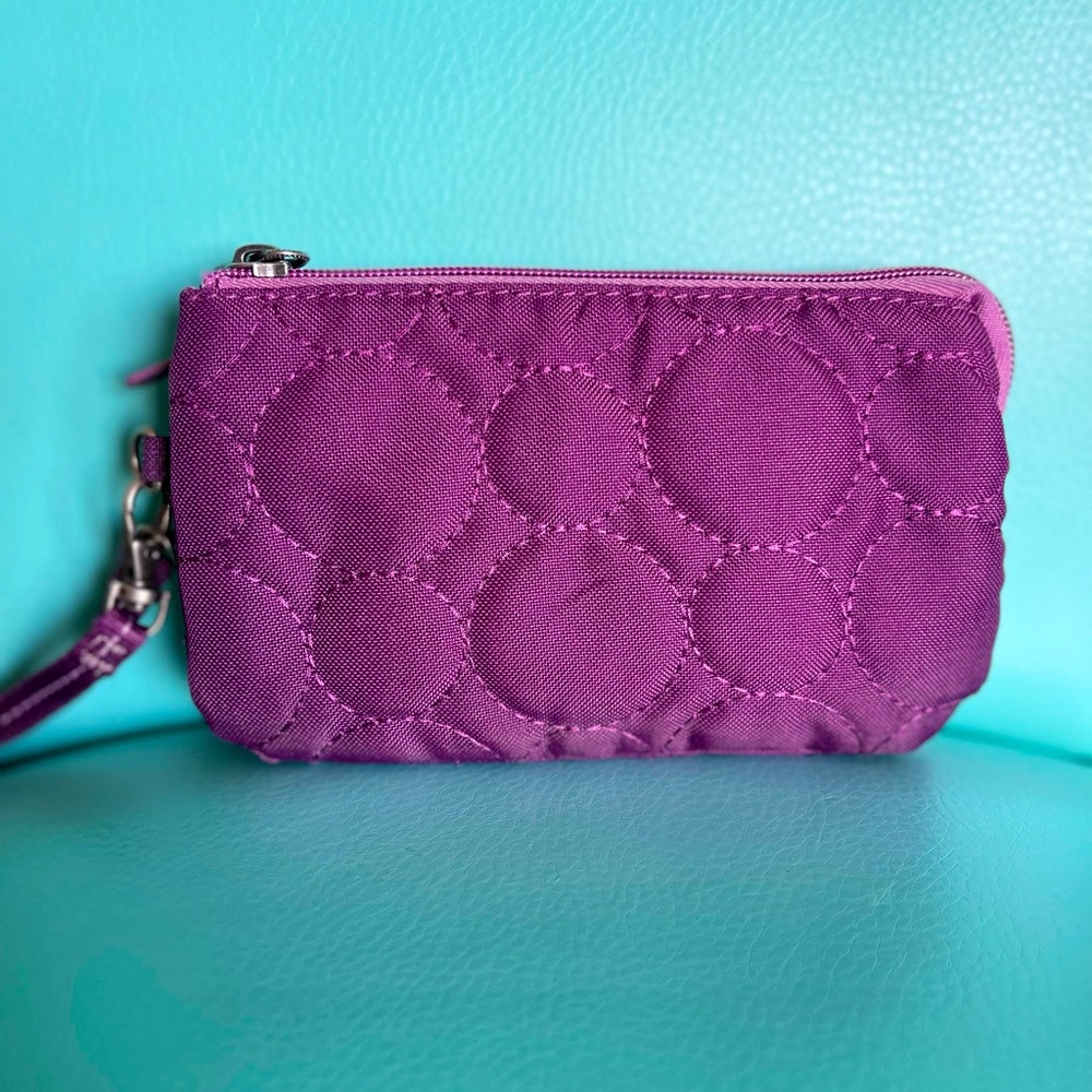 Thirty one purple wristlet